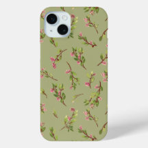 Tossed Floral Wildblumen auf Pistachio Green