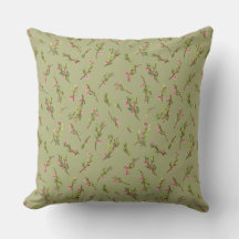Tossed Floral Wildblumen auf Pistachio Green
