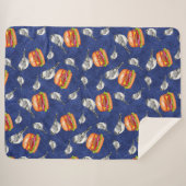 Tossed Tahoe Cheeseburger Vögel auf Deep Blue Sherpadecke (Vorderseite (Horizontal))