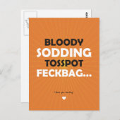 Tosspot Feckbag Postkarte (Vorne/Hinten)