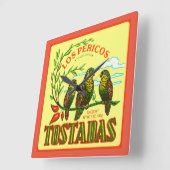 TOSTADAS QUADRATISCHE WANDUHR (Winkel)