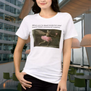 Tot aber immer noch unterstützend Lustiges Skelett Tri-Blend Shirt