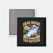 Tot innen braun außen lustiger Geist Summerween Magnet (Vorderseite/Rückseite)