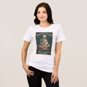 Tot innen, Katze außen Tri-Blend Shirt (Vorderseite voll)
