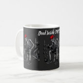 Tot innerlich tot, hebt immer noch Gewichte Kaffeetasse (Vorderseite Links)