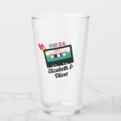 Total 80er Cassette Wedding Glas (Vorderseite)