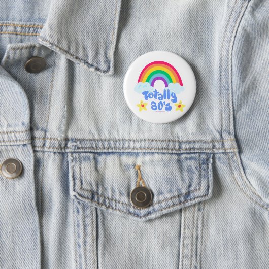 Total 80er Fun Cartoon Rainbow Kawaii Button (Beispiel)