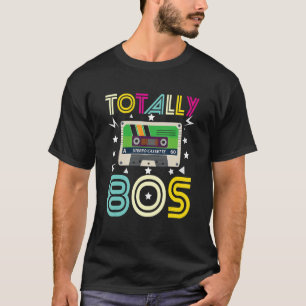 Total 80er Jahre Retro Old School Stereo Cassette  T-Shirt