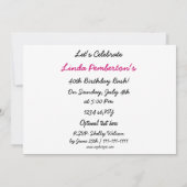 total 80er Jahre Retro-Party Einladung (Rückseite)