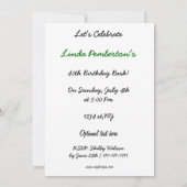 total 80er Jahre Retro-Party Einladung (Rückseite)