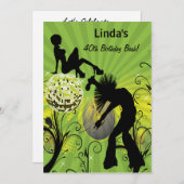 total 80er Jahre Retro-Party Einladung (Vorne/Hinten)