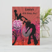 total 80er Jahre Retro-Party Einladung (Stehend Vorderseite)