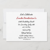 total 80er Jahre Retro-Party Einladung (Rückseite)