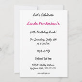 total 80er Jahre Retro-Party Einladung (Rückseite)