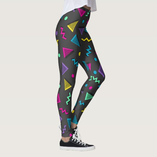 Total 80er Multi-Farbformen Leggings (Rechts)