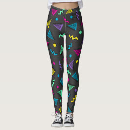 Total 80er Multi-Farbformen Leggings