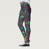 Total 80er Multi-Farbformen Leggings (Links)