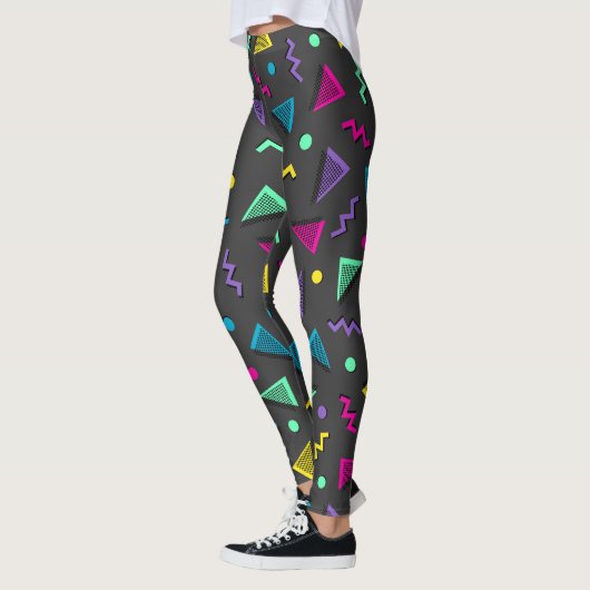 Total 80er Multi-Farbformen Leggings (Links)
