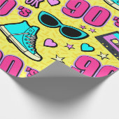 Total 90er! Gemustert Geschenkpapier (Ecke)