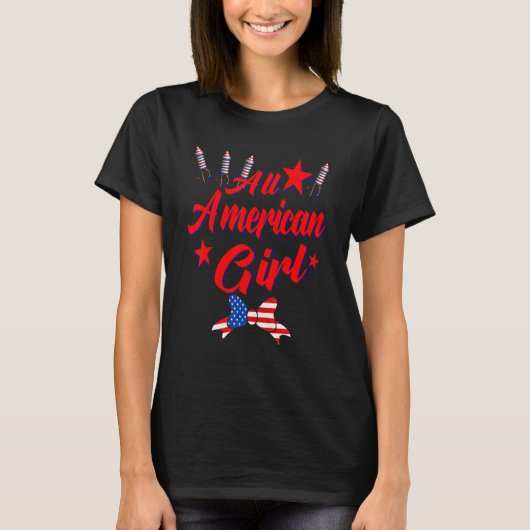 Total amerikanisches Mädchen 1 T-Shirt (Vorderseite)