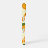Total ansprechendes orangefarbenes Muster iPhone 16 Hülle (Rechte Seite)