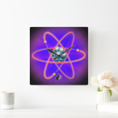 Total Atomisch Quadratische Wanduhr (Zuhause)