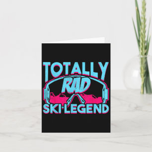 Total coole Ski-Legende Retro Vintage 80er 90er Sk Karte