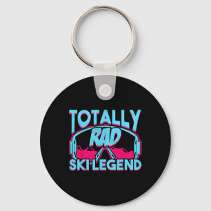 Total coole Ski-Legende Retro Vintage 80er 90er Sk Schlüsselanhänger
