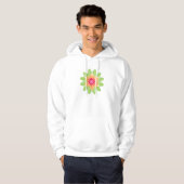 Total cooler Blumen-Entwurf Hoodie (Vorne ganz)