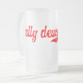 Total deucefaced™!!! mattglas bierglas (Vorderseite Links)