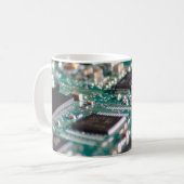 Total digital zum Morgenkaffee! Kaffeetasse (Vorderseite Links)