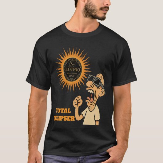 Total Eclipser: Funny Man sieht die Eclipse T-Shirt (Vorderseite)