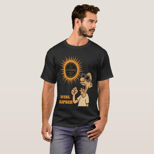 Total Eclipser: Funny Man sieht die Eclipse T-Shirt (Vorne ganz)