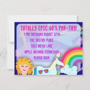 Total epische 80er-Party-Zeit Einladung