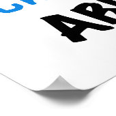 Total fantastische Abuela blaue T-Shirts und Gesch Poster (Ecke)