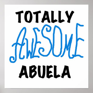 Total fantastische Abuela blaue T-Shirts und Gesch Poster
