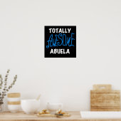 Total fantastische Abuela blaue T-Shirts und Gesch Poster (Küche)