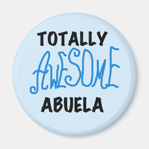 Total fantastische Abuela blaue T-Shirts und Magnet
