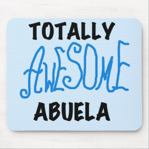 Total fantastische Abuela blaue T-Shirts und Mousepad