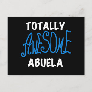 Total fantastische Abuela blaue T-Shirts und Postkarte