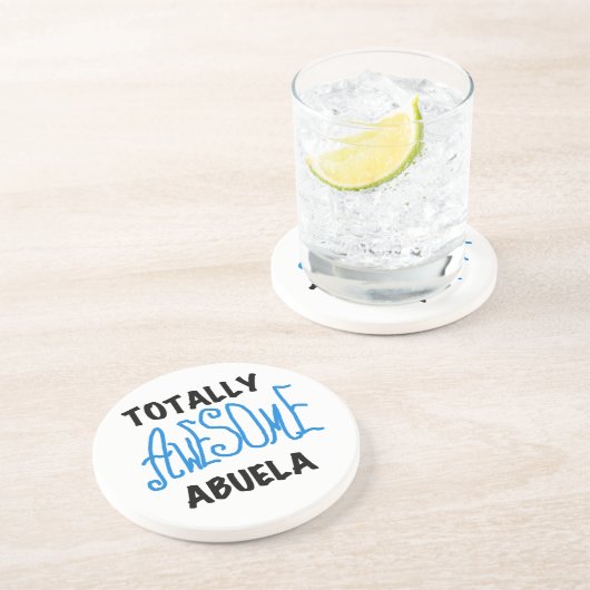 Total fantastische Abuela blaue T-Shirts und Sandstein Untersetzer (Seite)