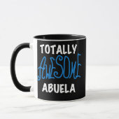 Total fantastische Abuela blaue T-Shirts und Tasse (Links)