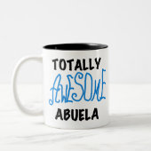 Total fantastische Abuela blaue T-Shirts und Zweifarbige Tasse (Links)