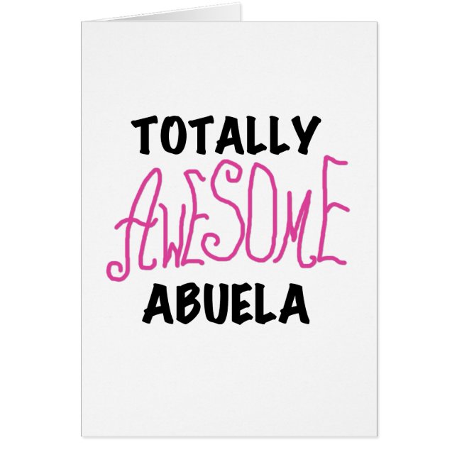 Total fantastische Abuela rosa T-Shirts und (Vorne)