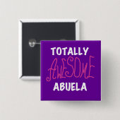 Total fantastische Abuela rosa T - Shirts und Button (Vorne & Hinten)