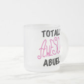 Total fantastische Abuela rosa T-Shirts und Mattglastasse (VorderseiteRechts)