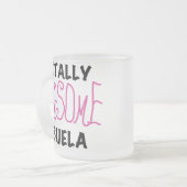Total fantastische Abuela rosa T-Shirts und Mattglastasse (Vorderseite Links)