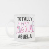Total fantastische Abuela rosa T-Shirts und Mattglastasse (Links)