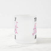 Total fantastische Abuela rosa T-Shirts und Mattglastasse (Mittel)