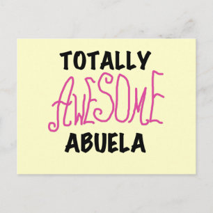 Total fantastische Abuela rosa T-Shirts und Postkarte